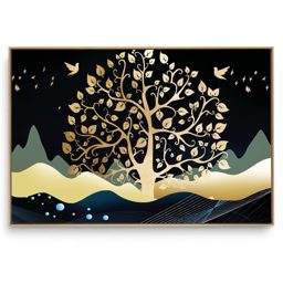 Quadro Decorativo Árvore Marinho