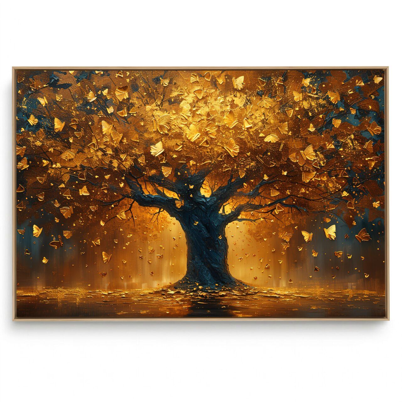 Quadro Decorativo Árvore Da Vida Dourada I
