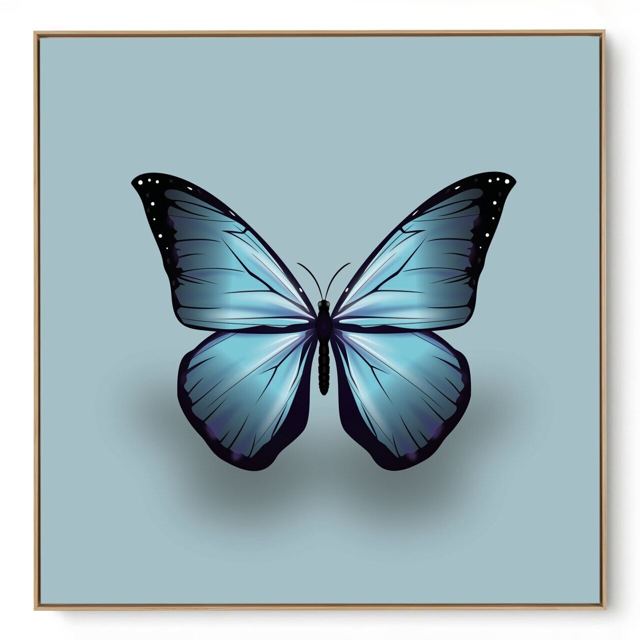 Quadro Decorativo  Borboleta Azul