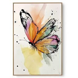 Quadro Decorativo Borboleta Duo II