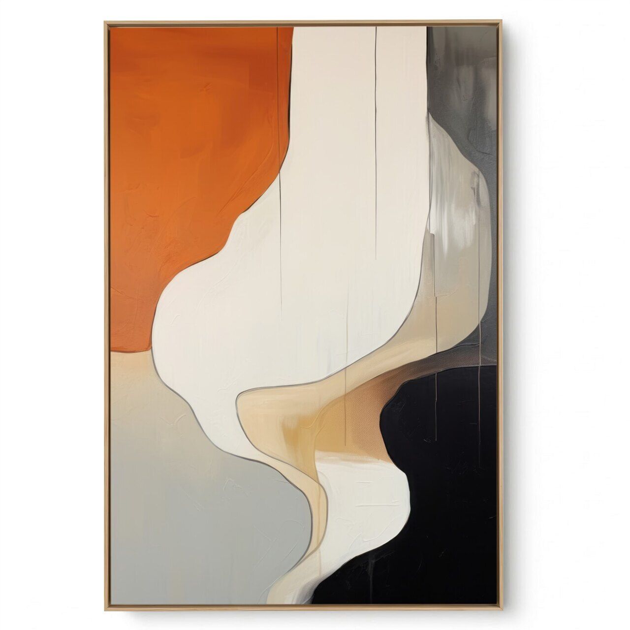 Quadro  Abstrato Black Terra 