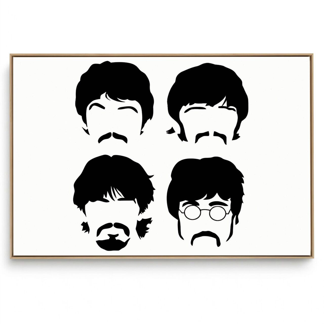 Quadro Decorativo Beatles P e B