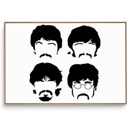 Quadro Decorativo Beatles P e B
