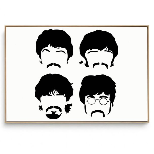 Quadro Decorativo Beatles P e B