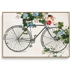 Quadro Decorativo Bike Flores