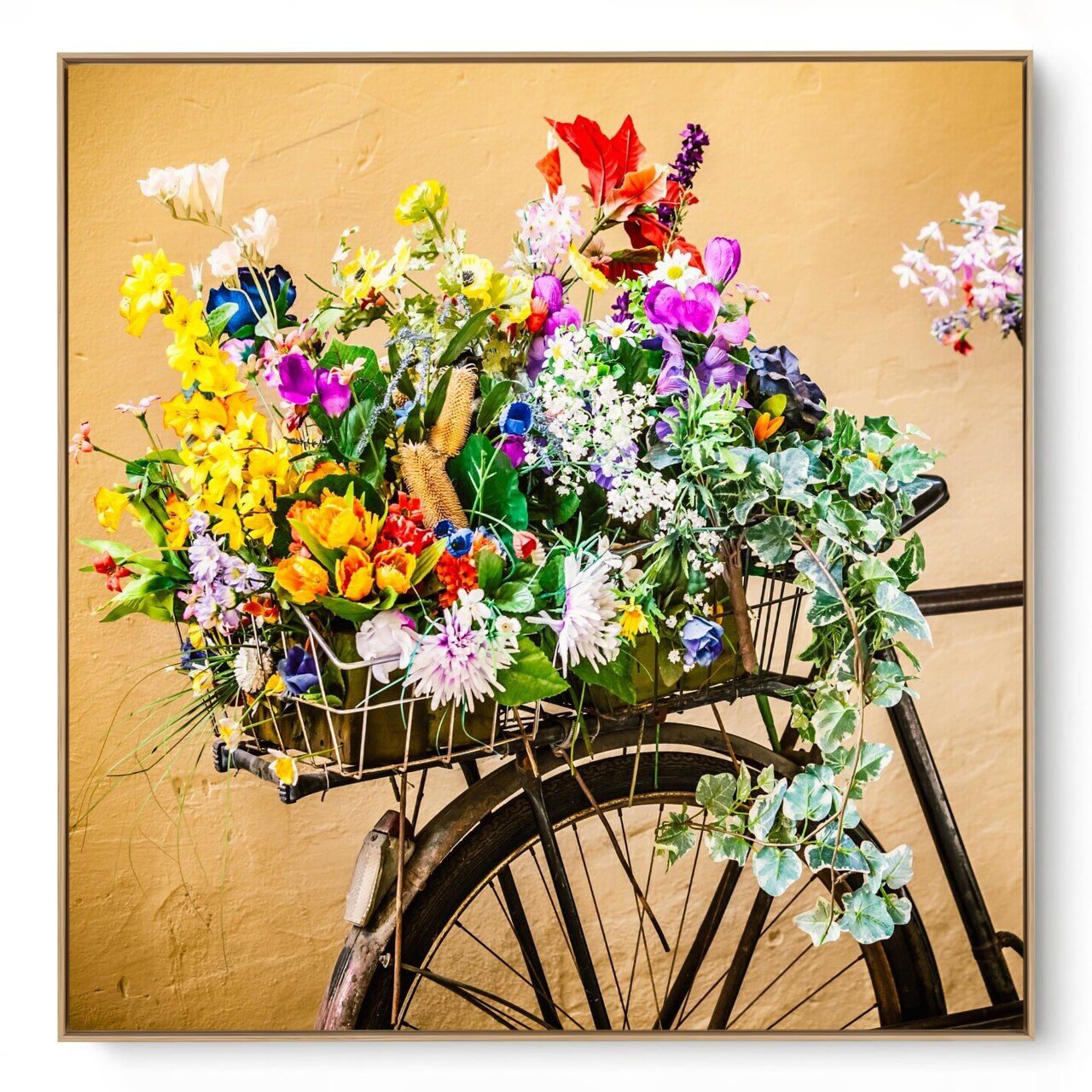 Quadro Decorativo Bike Flores II