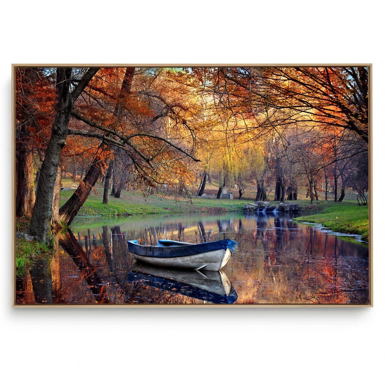 Quadro Decorativo Barca no Lago