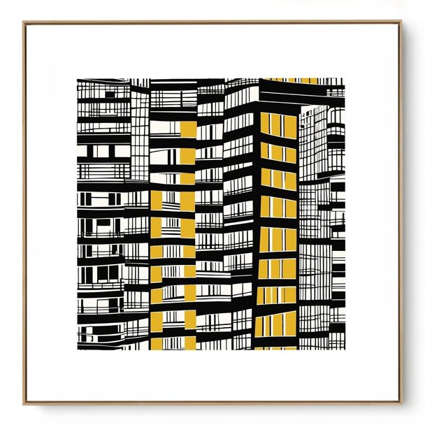 Quadro Decorativo Cidade Linha II