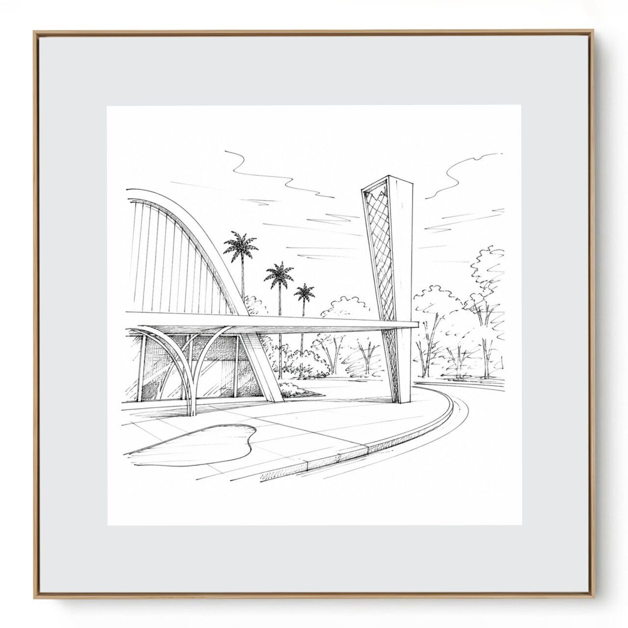Quadro Decorativo Serie Cidades Brasileiras BH I
