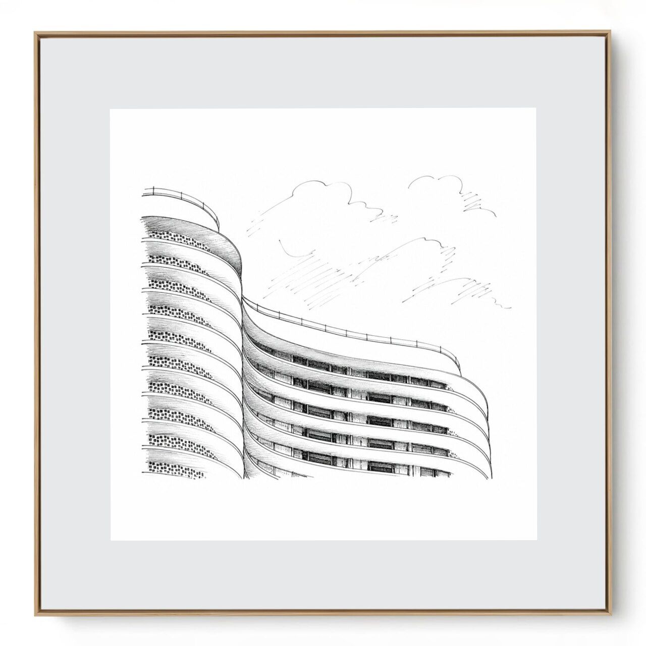 Quadro Decorativo Serie Cidades Brasileiras BH II