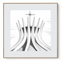 Quadro Decorativo Serie Cidades Brasileiras Brasilia I