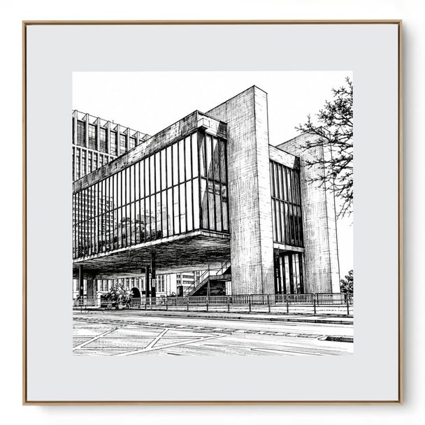 Quadro Decorativo Serie Cidades Brasileiras MASP