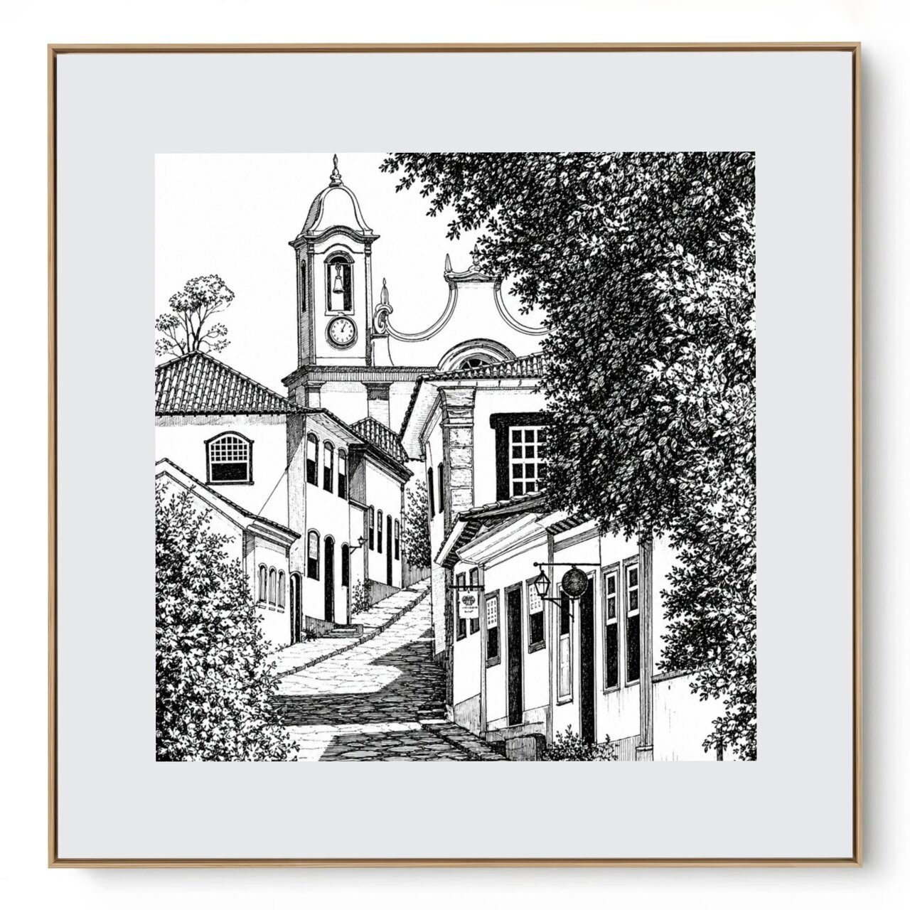 Quadro Decorativo Serie Cidades Brasileiras Ouro Preto I