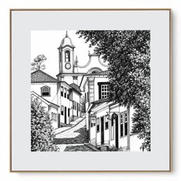 Quadro Decorativo Serie Cidades Brasileiras Ouro Preto I