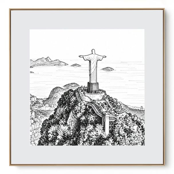Quadro Decorativo Serie Cidades Brasileiras Rio II