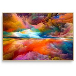 Quadro Decorativo Nuvens Coloridas