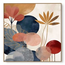 Quadro Decorativo Coral Gold I