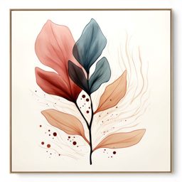 Quadro Decorativo Coral Gold II