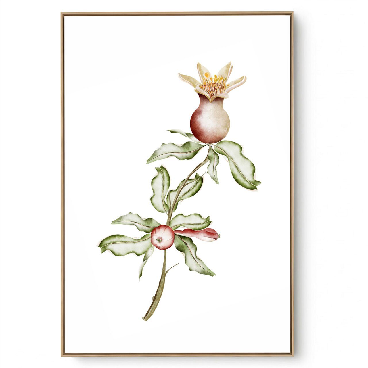 Quadro Decorativo Cozinha Flor de Romã I