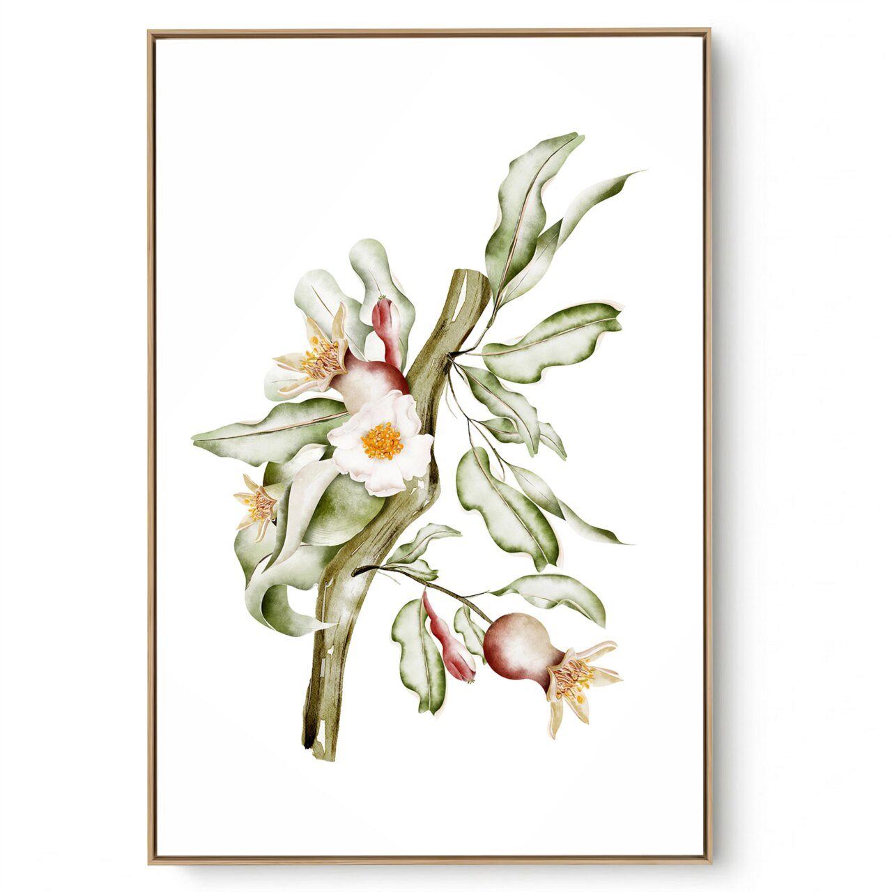Quadro Decorativo Cozinha Flor de Romã II 
