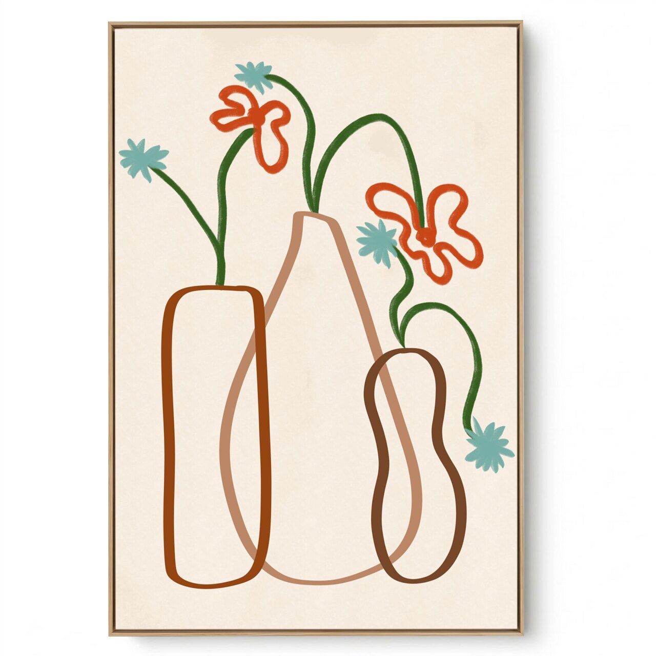 Quadro Decorativo Vaso Line II