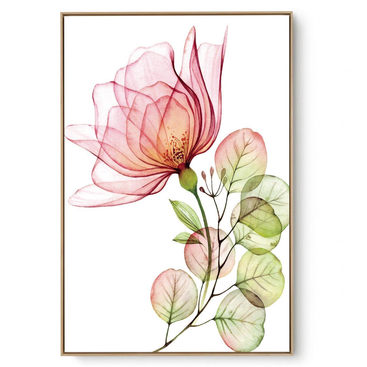 Quadro Decorativo Doce Rosa 