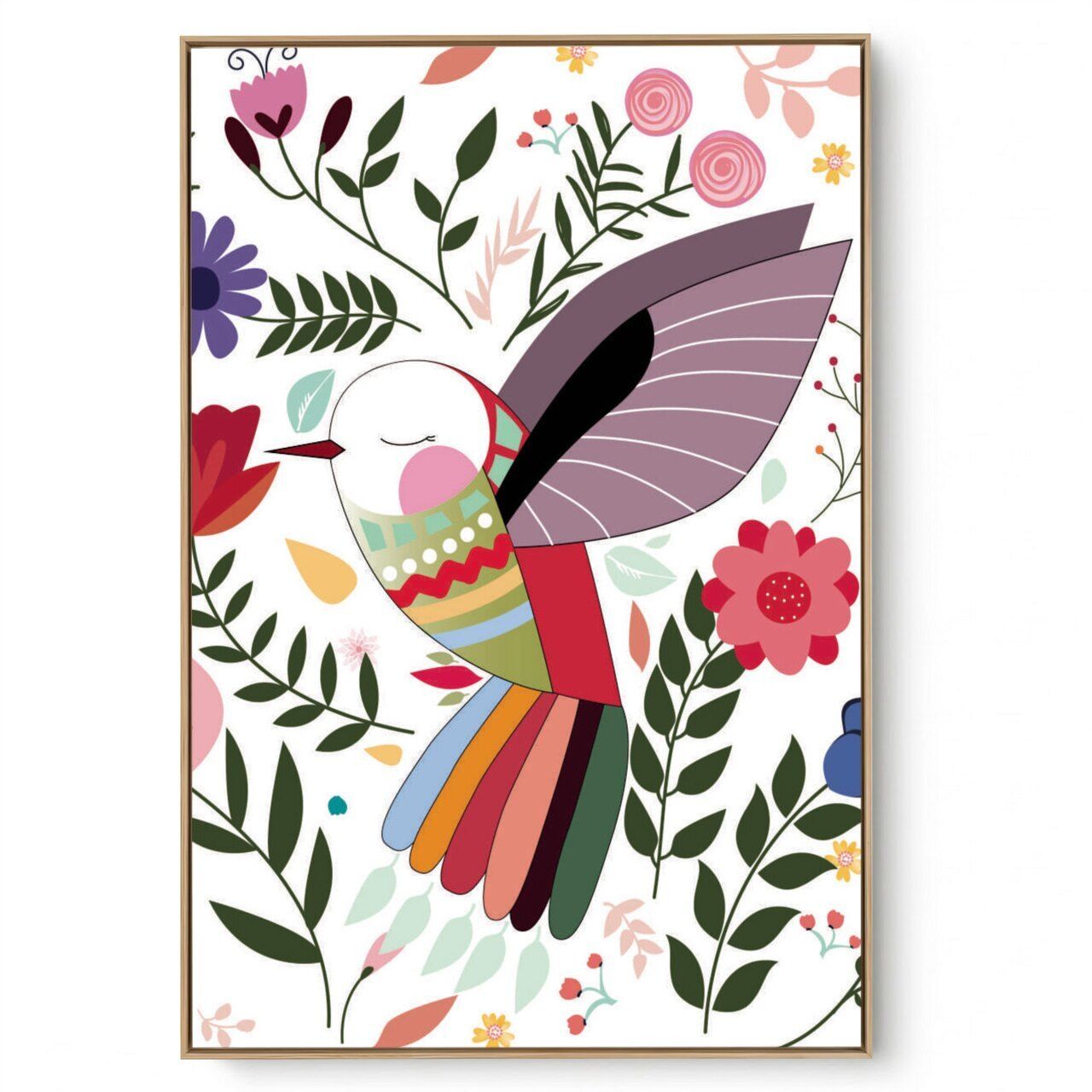 Quadro Decorativo Estilo Beija Flor