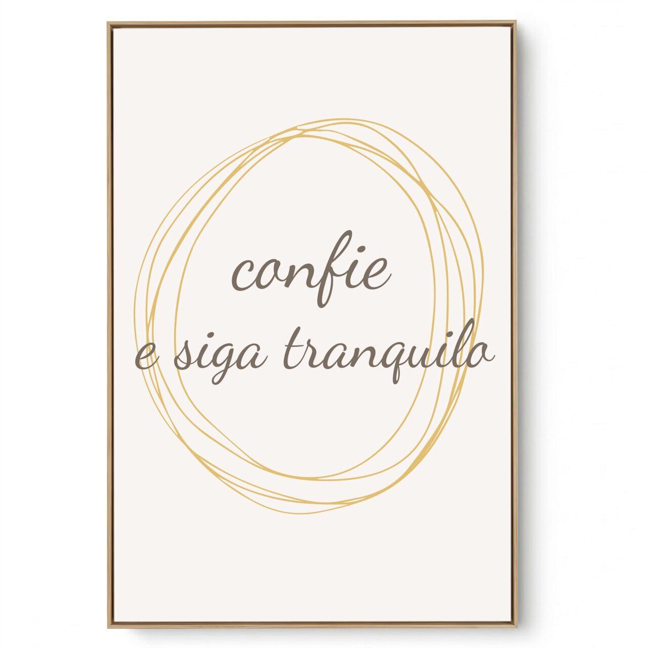 Quadro Decorativo Confie 