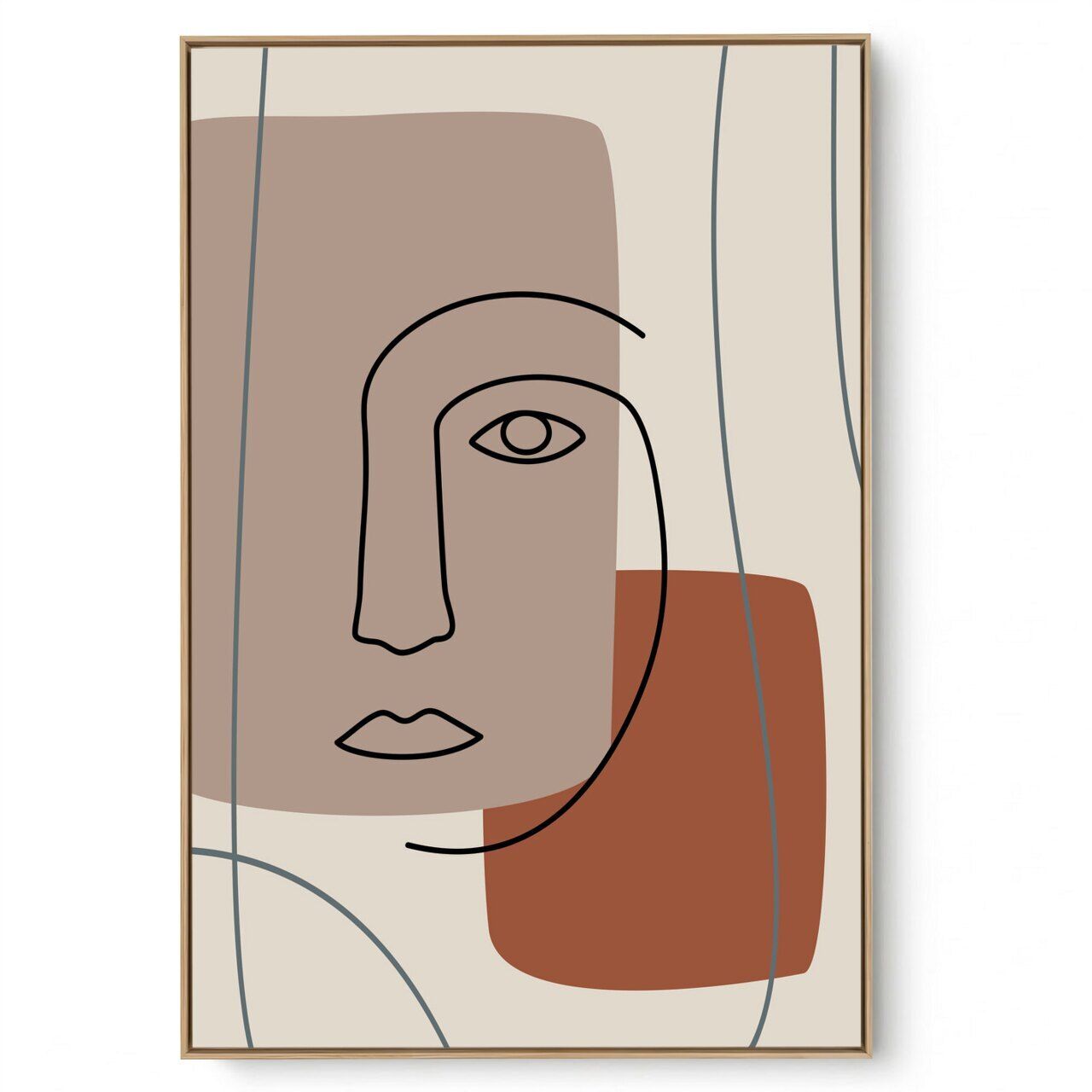 Quadro Decorativo Face Linear I