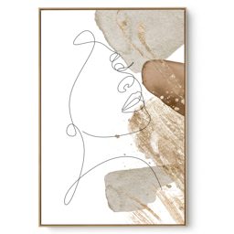Quadro Decorativo Face Line Abstrato I