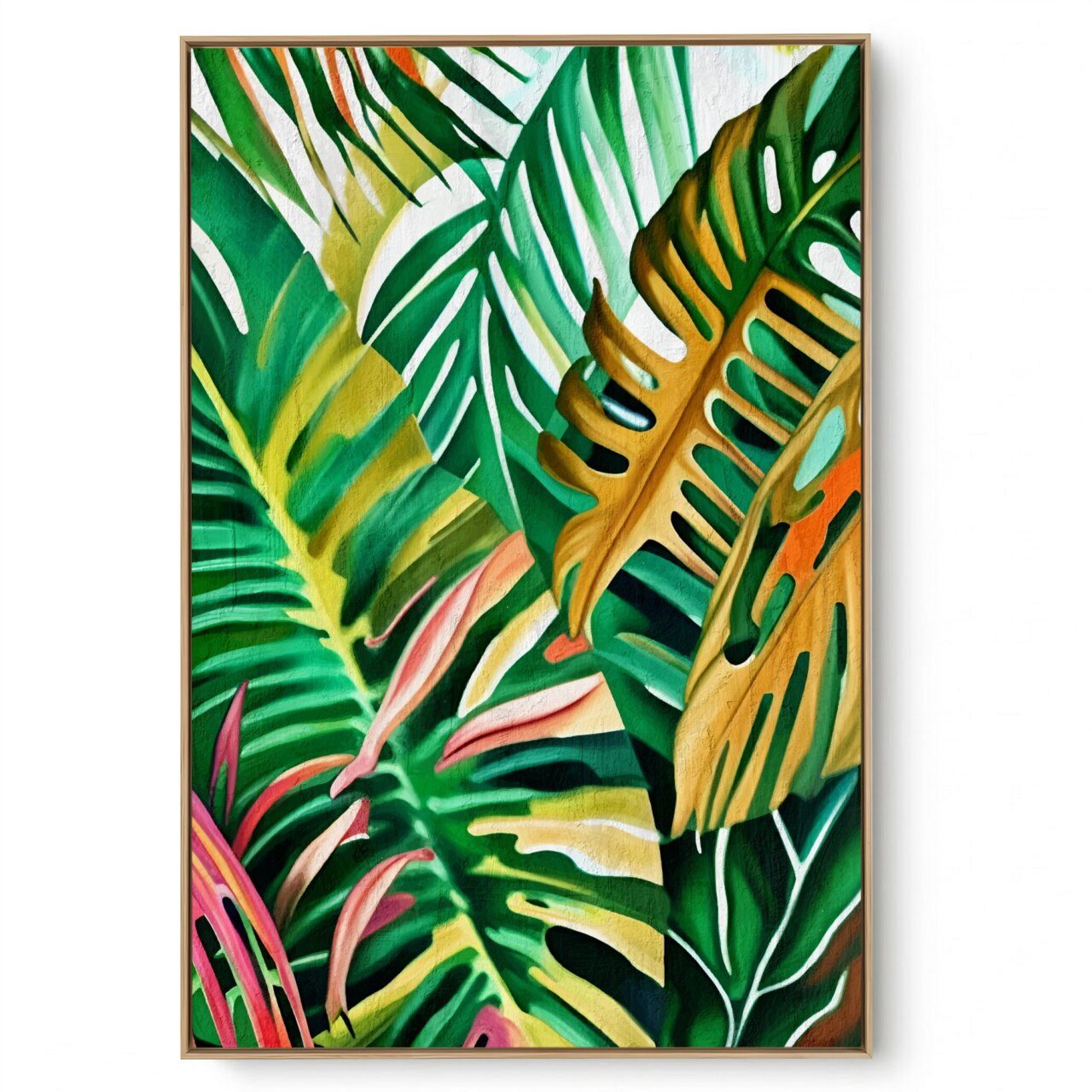 Quadro Decorativo Folhagem Aquarela Tropical III