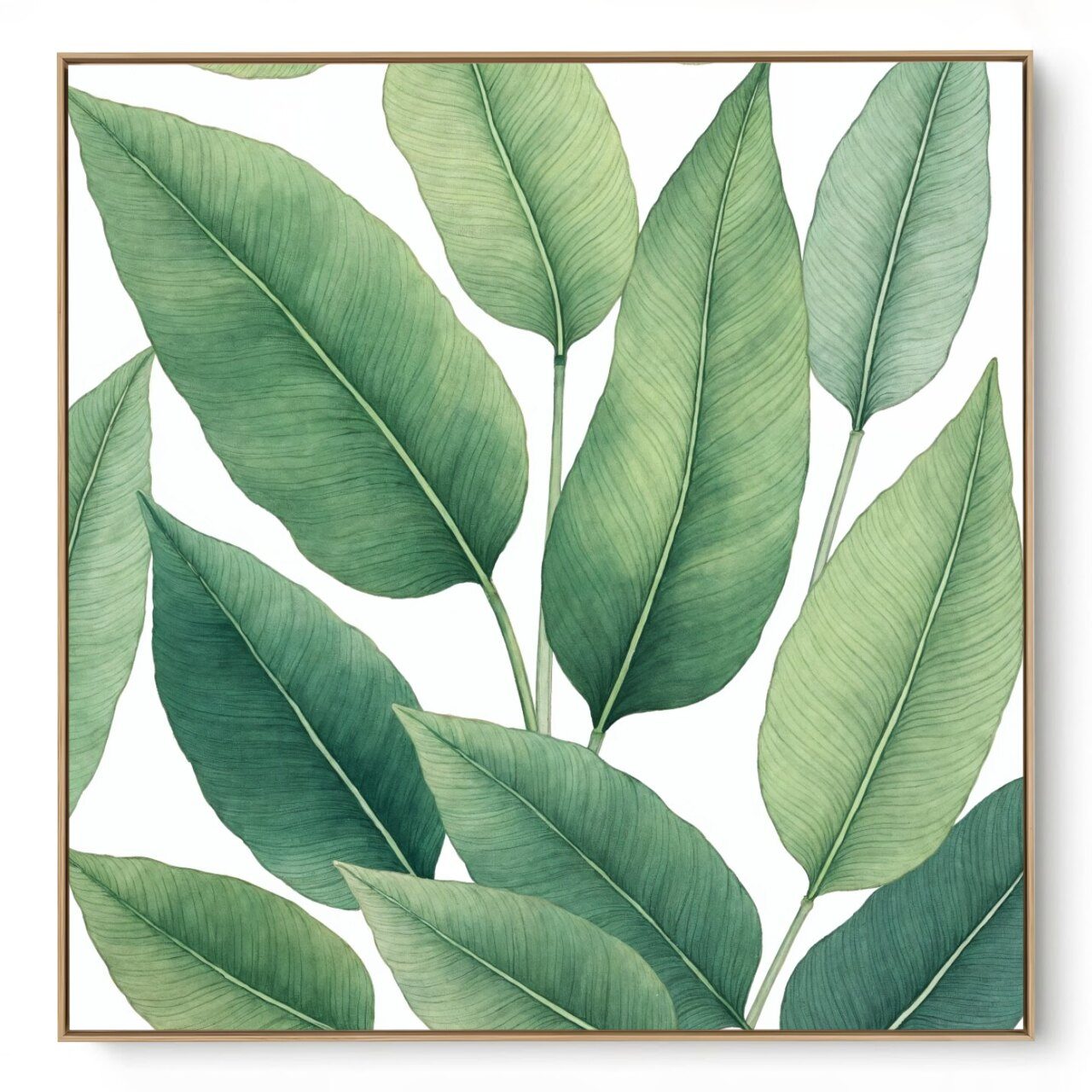 Quadro Decorativo Folha Close Q IV