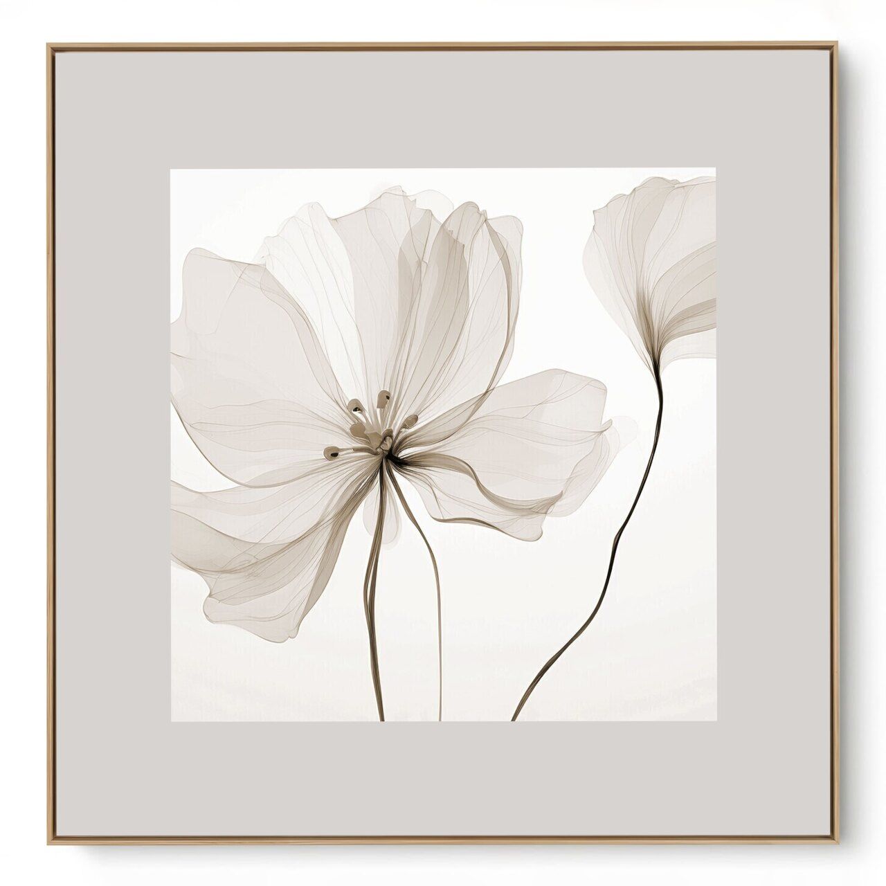 Quadro Decorativo Flor Cristal I