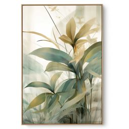 Quadro Decorativo Folhagem Aquarela III
