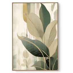 Quadro Decorativo Folhagem Aquarela VI