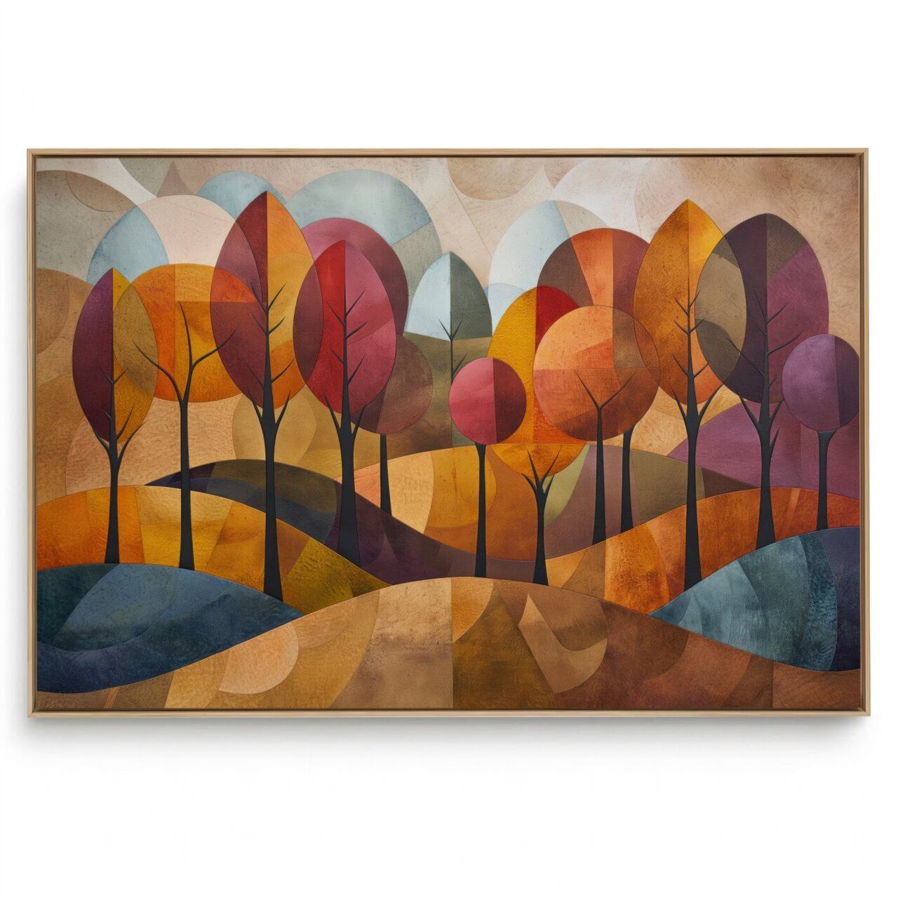 Quadro Decorativo Folhas Coloridas I 