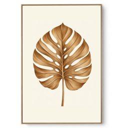 Quadro Decorativo Folha Palha I