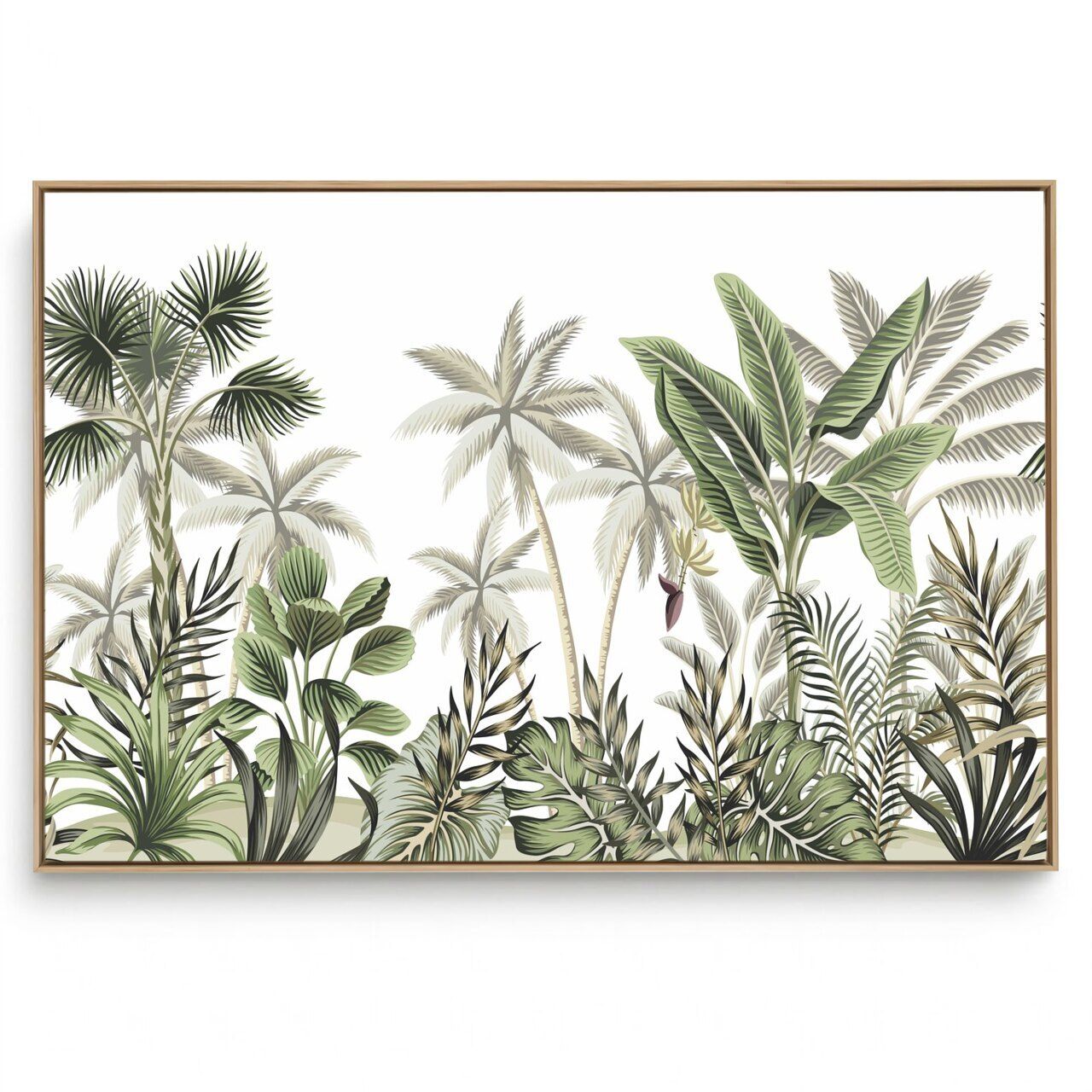 Quadro Decorativo Folhas Tropicais 