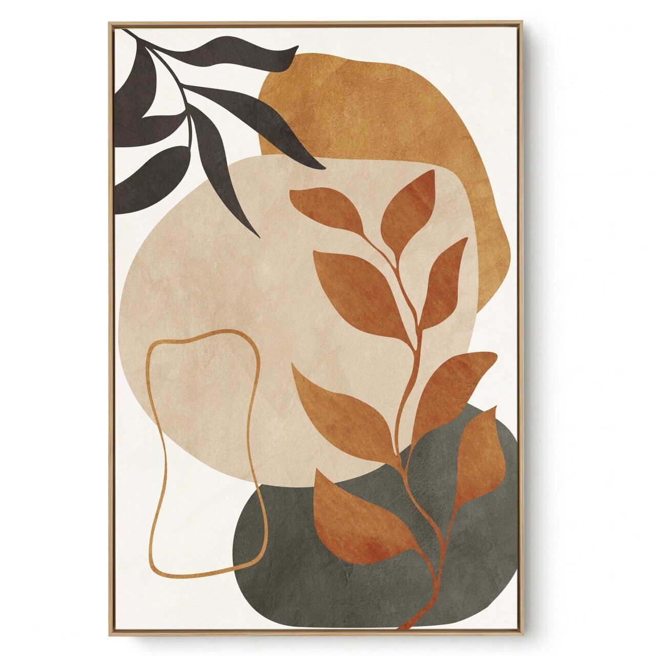 Quadro Decorativo Folha Terra  III