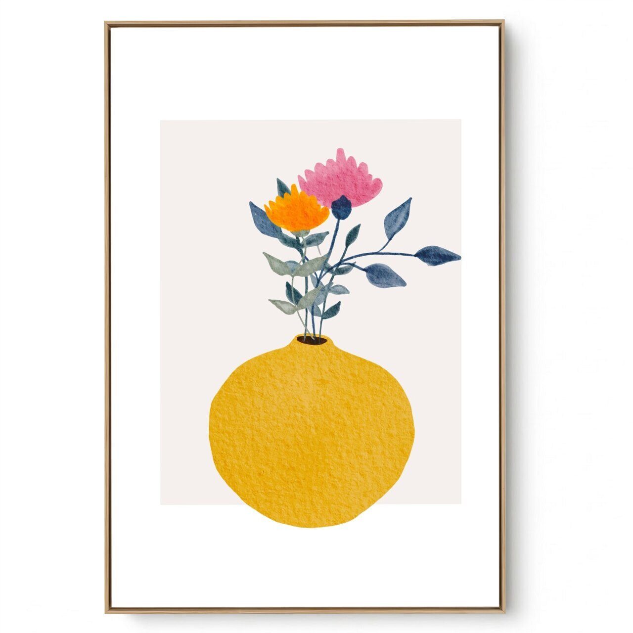 Quadro Decorativo Flores no Vaso I