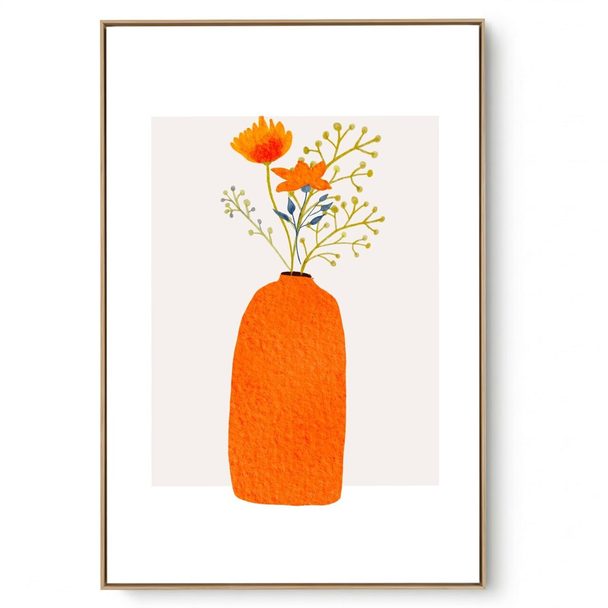 Quadro Decorativo Flores no Vaso II
