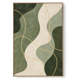 Quadro Decorativo Folha Ondulada II