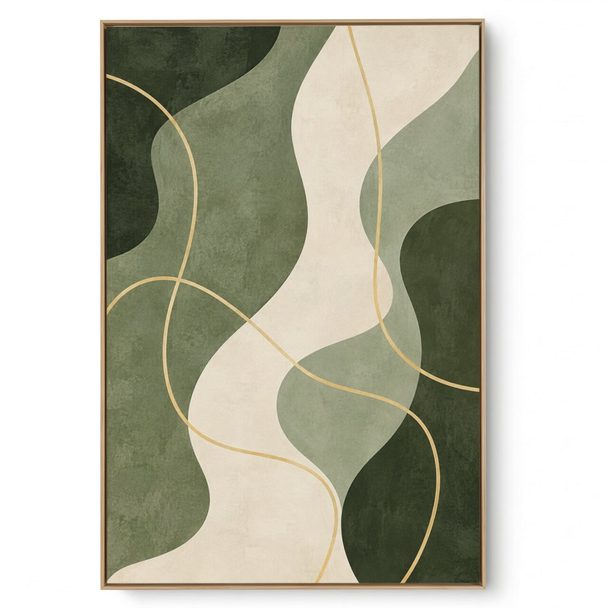 Quadro Decorativo Folha Ondulada II