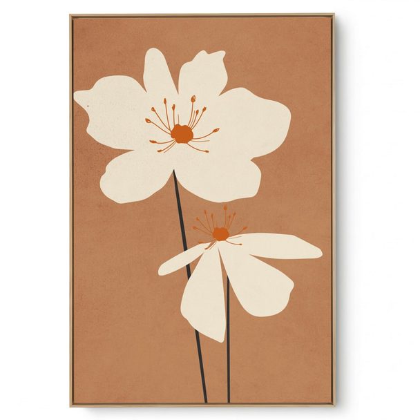 Quadro Decorativo Flor Café I