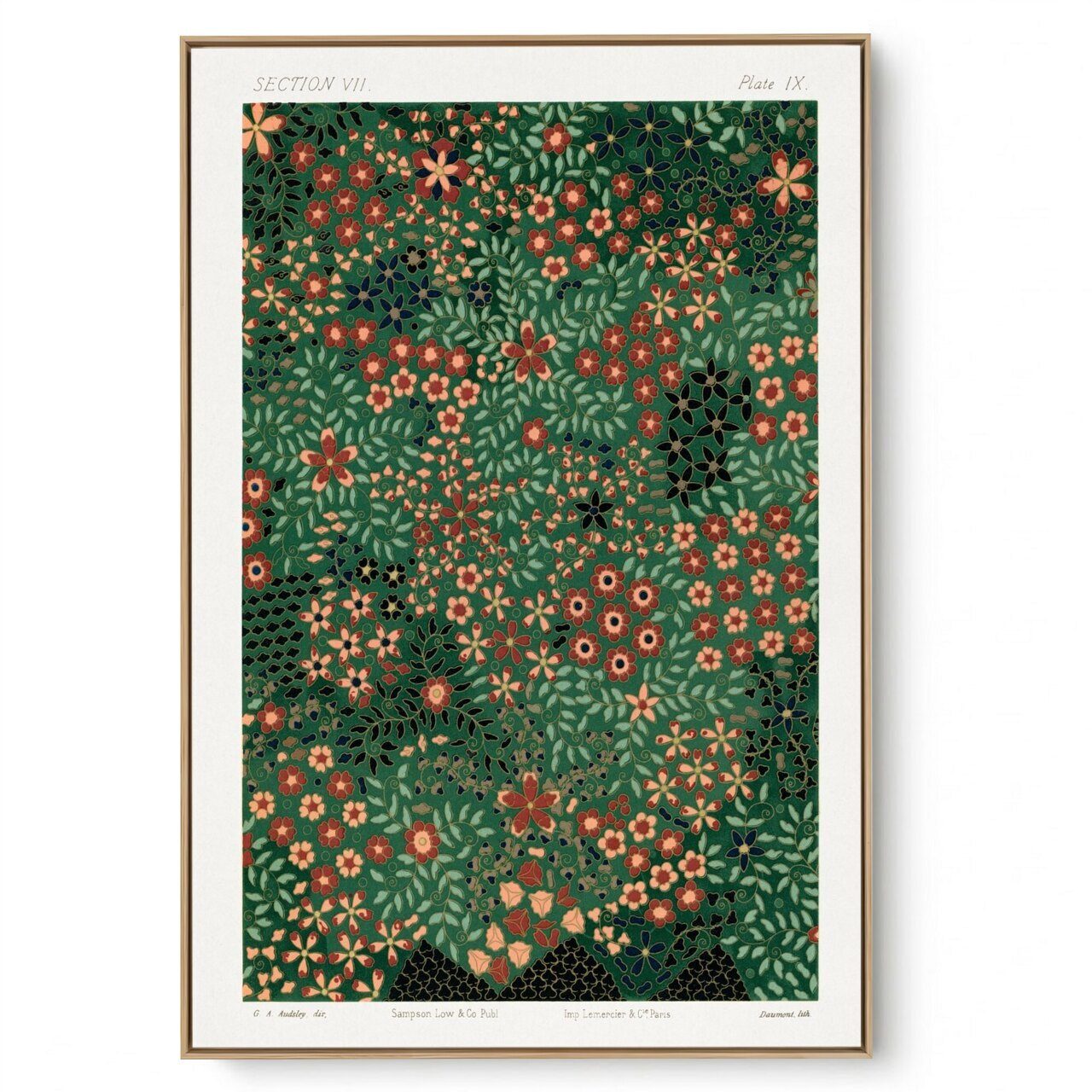 Quadro Decorativo Floral Vintage I