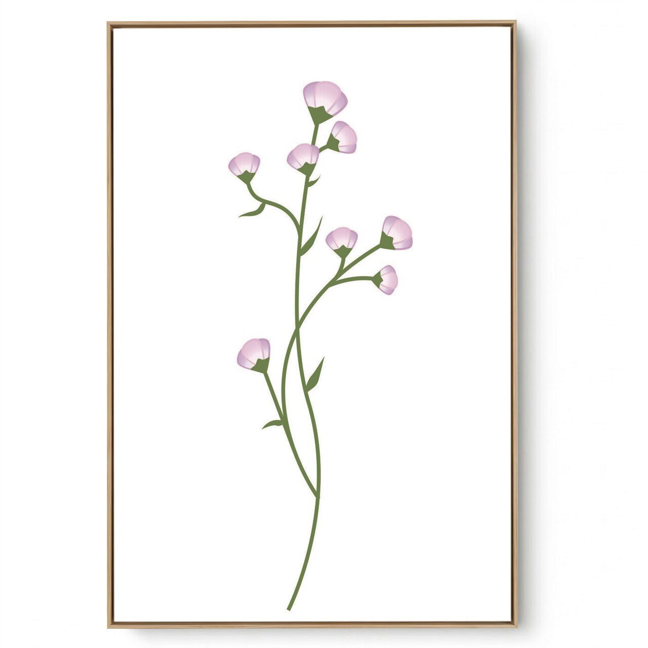 Quadro Decorativo Flor Minimalista Lis