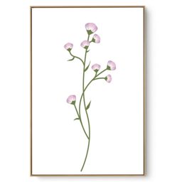 Quadro Decorativo Flor Minimalista Lis
