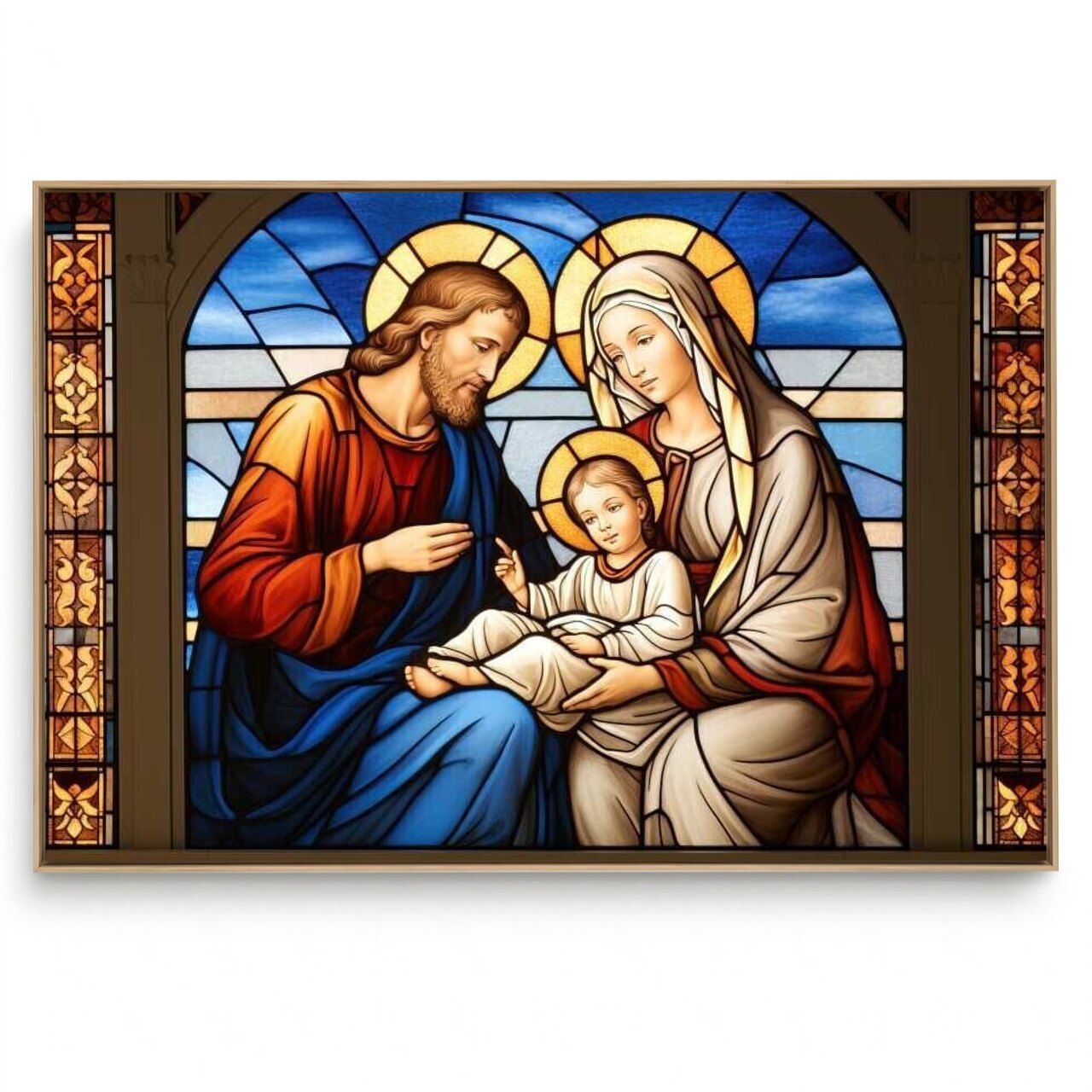 Quadro Decorativo Religioso Família Sagrada