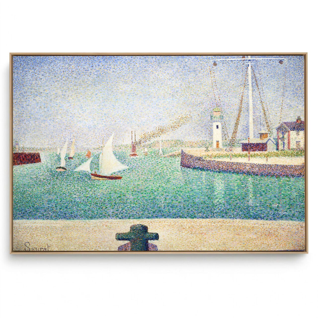 Quadro Decorativo Reprodução Pintores Georges-Pierre Seurat - Entrance Of Honfleur