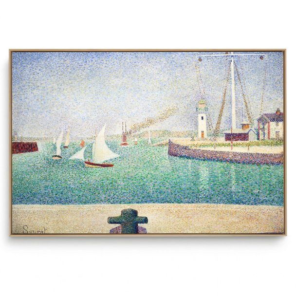 Quadro Decorativo Reprodução Pintores Georges-Pierre Seurat - Entrance Of Honfleur